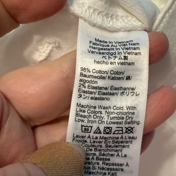 J. Crew Utility Denim Women's White Cargo Shorts NWT 28 - Picture 6 of 8